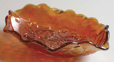 Pansy Marigold 9" Pickle Dish