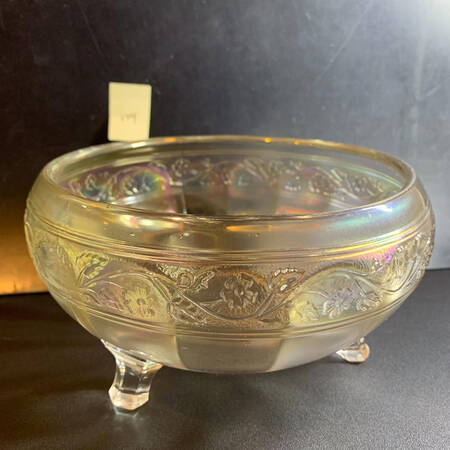 Floral and Optic Marigold 7" Cupped Bowl