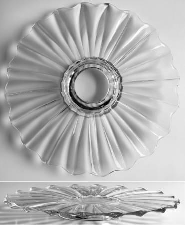 1005 Clear Footed Cake Plate