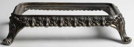1005 Clear Metal Stand for 11" Rectangular Bowl