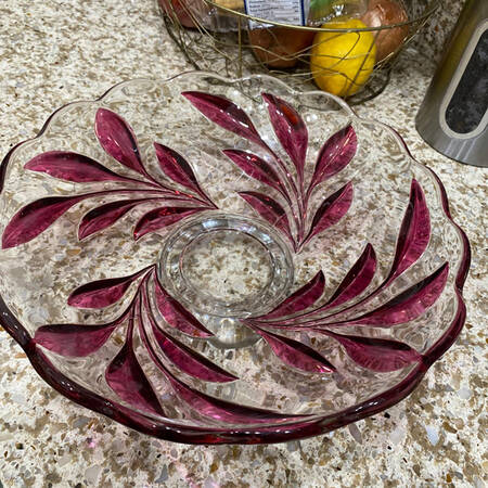 1008 Ruby Flash 12" Console Bowl