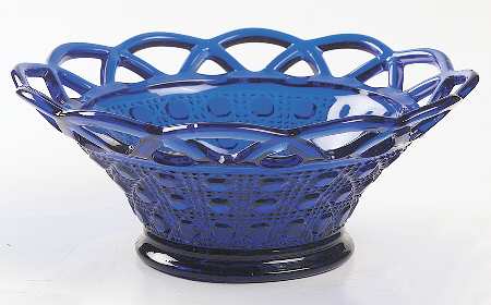 Laced Edge Cobalt (Ritz Blue) 6" Belled Nappy