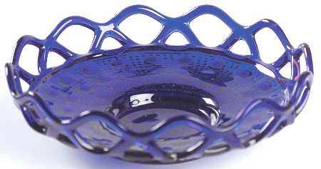 Laced Edge Cobalt (Ritz Blue) 6" Shallow Nappy