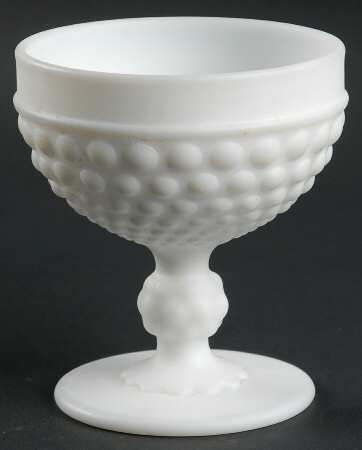 Hobnail Milk Glass Frosted by Imperial Glass-Ohio