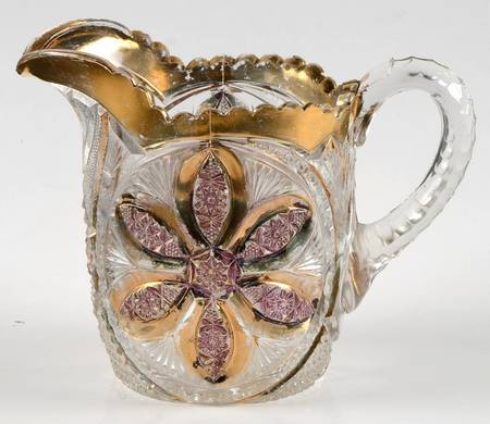 Ferris Wheel Flashed Gold Creamer