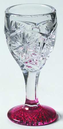 Mogul Variant (Ruby Flashed) Cordial Glass