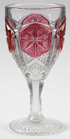 Mogul Variant (Ruby Flashed) Wine Glass