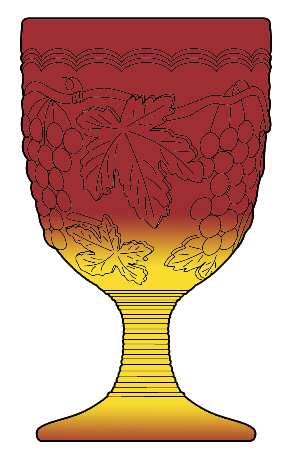 Vintage Amberina by Imperial Glass-Ohio