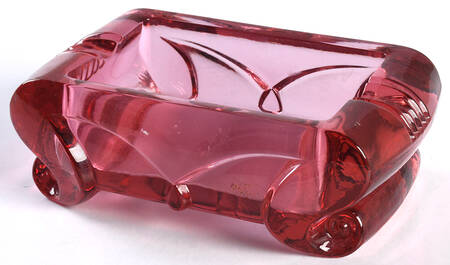 Cathay Cranberry Frosted by Imperial Glass-Ohio