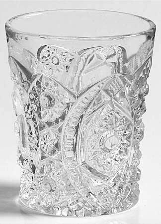 Long Hobstar Clear by Imperial Glass-Ohio