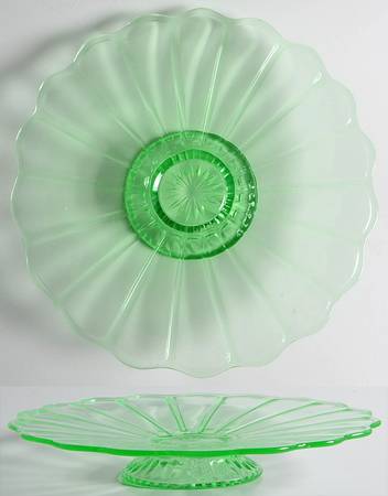 Lindburgh Green by Imperial Glass-Ohio