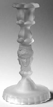 Three Faces 8" Single Light Candlestick
