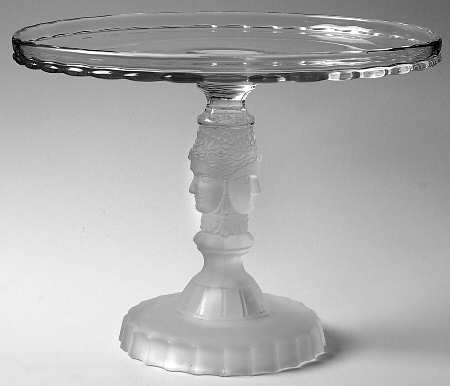 Three Faces Round Cake Stand