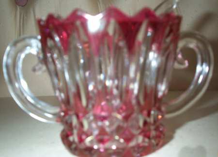 Lotus Blossom Ruby Flashed Open Sugar