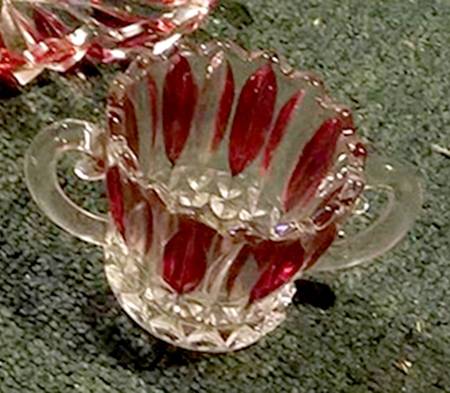 Lotus Blossom Ruby Flashed Open Sugar
