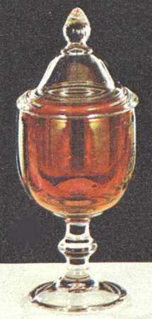 Hoffman House Ruby Flash Candy Jar & Lid
