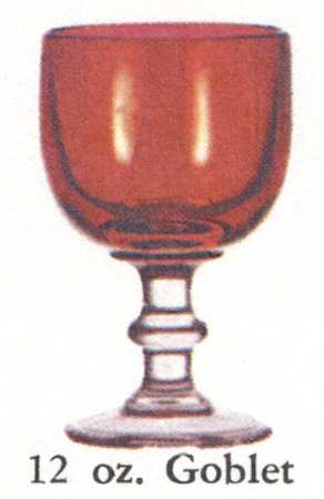 Hoffman House Ruby Flash Tall Water Goblet