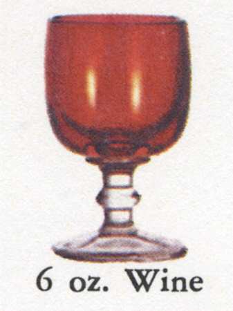 Hoffman House Ruby Flash Wine Glass