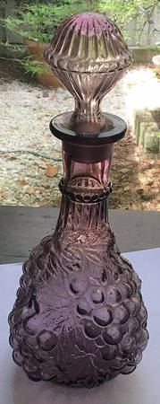 Vintage Amethyst Decanter & Stopper