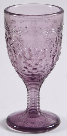 Vintage Amethyst Wine Glass