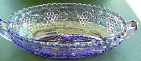 Vintage Amethyst Pickle Dish