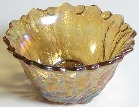 Wild Rose Amber Carnival by Indiana Glass