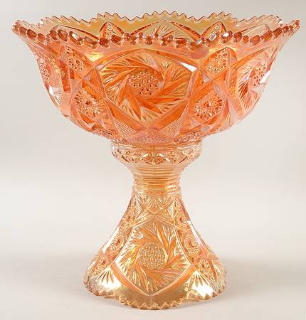 Whirling Star Marigold by Imperial Glass-Ohio