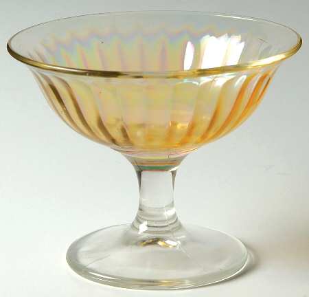 Smooth Rays Iridescent by Imperial Glass-Ohio