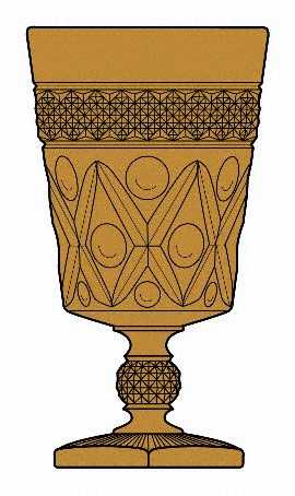 Cape Cod Amber (Early Amber, Stem 1602) by Imperial Glass-Ohio