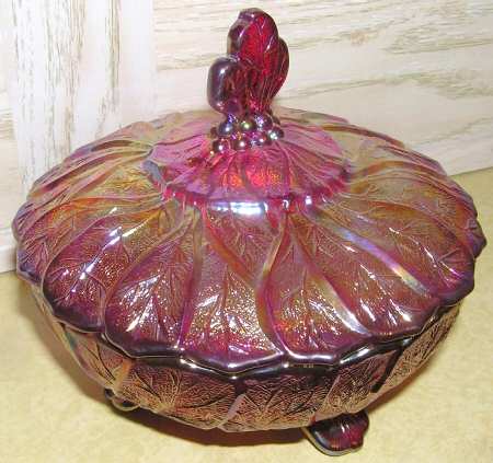 Everglade Sunset Ruby Candy Box & Lid