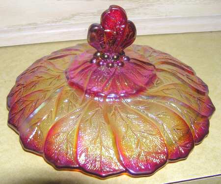 Everglade Sunset Ruby Lid for Candy Box