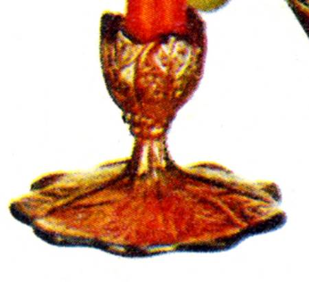 Everglade Sunset Ruby Single Light Candlestick