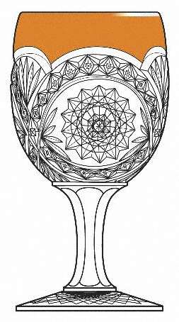 Hobstar Band Marigold by Imperial Glass-Ohio