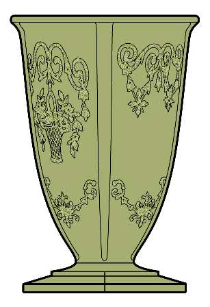 Lorain Avocado Green by Indiana Glass