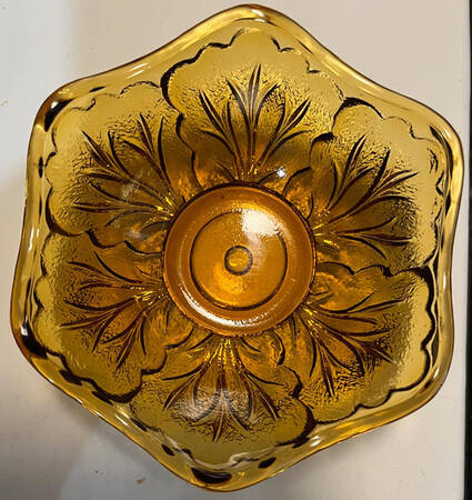 Pebble Leaf Amber (2 Piece) Set Candle Lamp Base