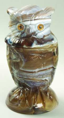 Animals & Figurines #800 Owl Jar & Lid