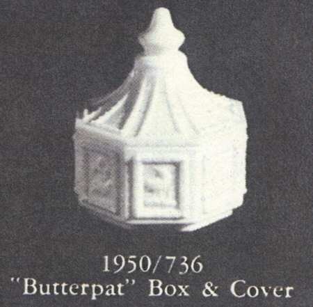 Animals & Figurines #736 Butter Pat Box with Lid