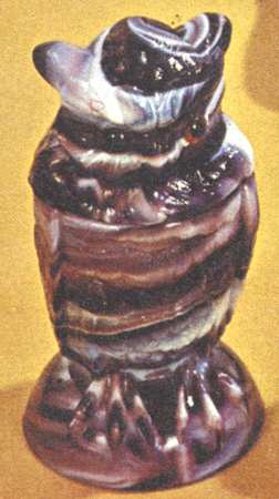 Animals & Figurines #800 Owl Jar & Lid