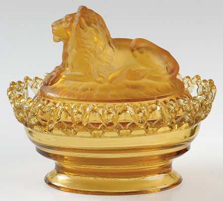 Animals & Figurines #159 Atterbury Lion Box with Lid