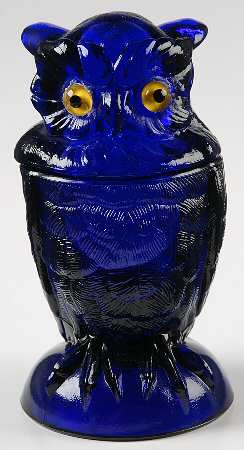 Animals & Figurines #800 Owl Jar & Lid