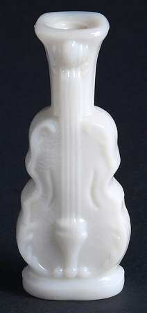 Animals & Figurines Milk Glass Mini Fiddle Vase