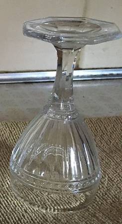 Optic and Buttons Clear Cordial Glass