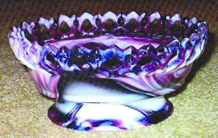 Rabbit on the Nest Purple Slag by Imperial Glass-Ohio