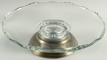 Village Guild Cake Stand with Metal Base
