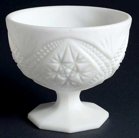 425 Milkglass Footed Candy Dish No Lid