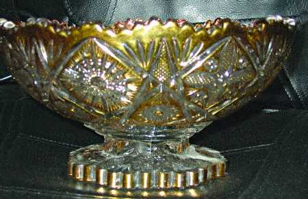 Fancy Flowers Gold by Imperial Glass-Ohio