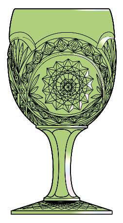 Hobstar Green Carnival by Imperial Glass-Ohio