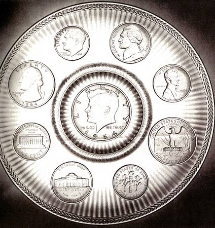 Crystal Coins by Imperial Glass-Ohio