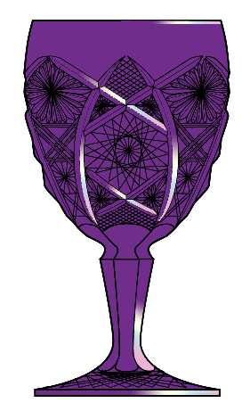 Daisy and Button Amethyst Carnival by Imperial Glass-Ohio