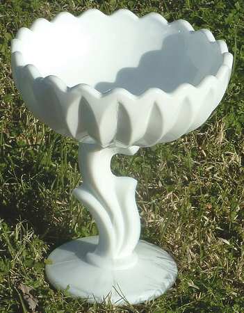 Lotus Blossom Milk Glass by Indiana Glass